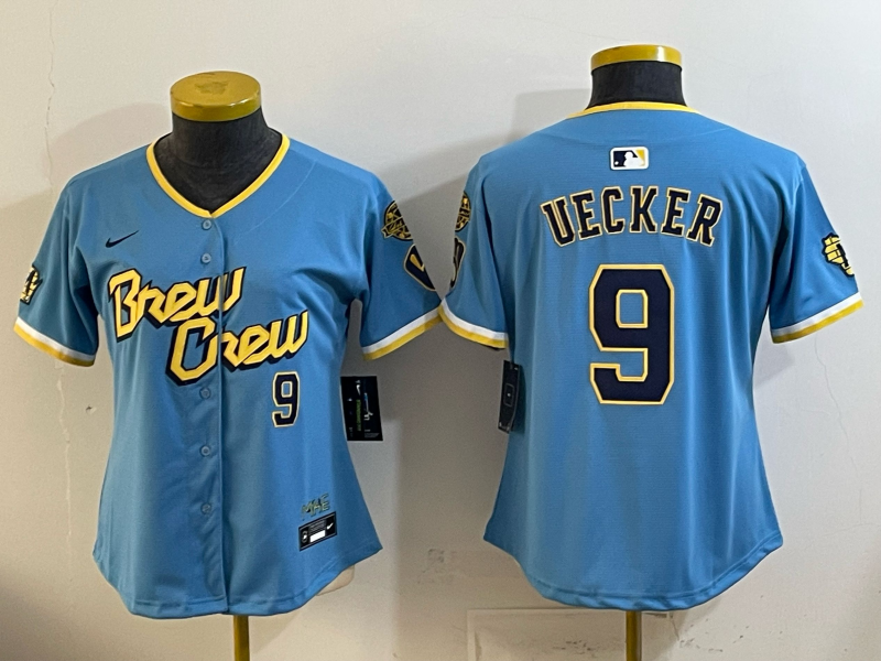 Youth 2026 Milwaukee Brewers #9 Uecker blue Game Nike MLB Jersey 0414002